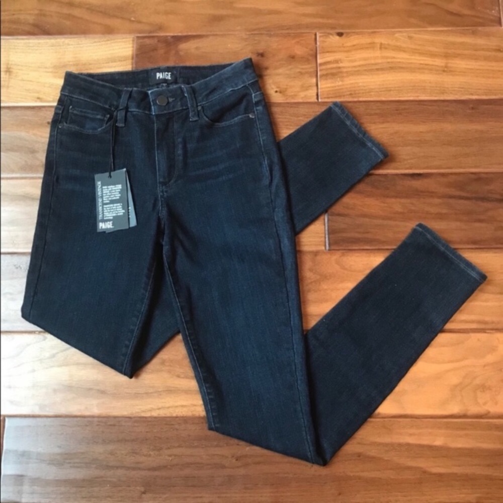 PAIGE Hoxton Ultra Skinny Dark Wash Jeans - Picture 2 of 7